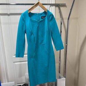 L'momo Vibrant Blue Long Sleeve Dress
